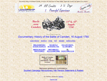 Tablet Screenshot of battleofcamden.org